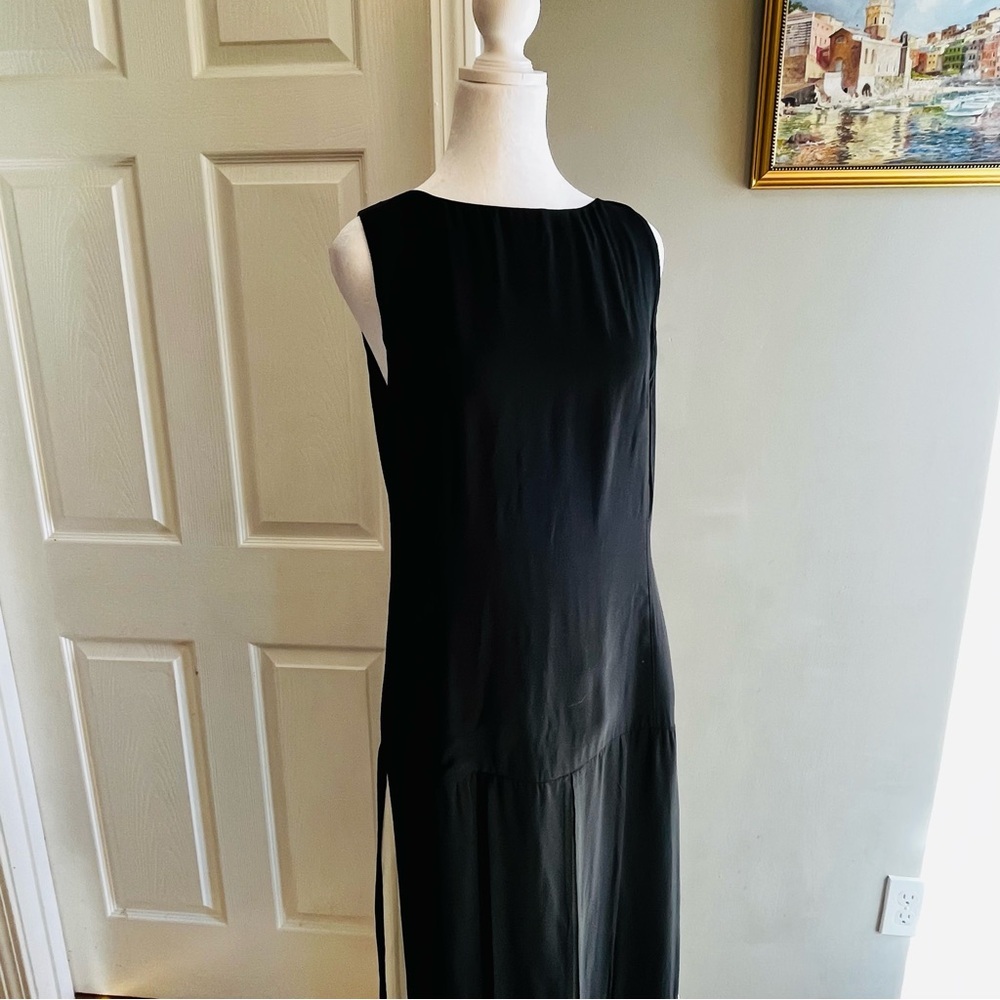 Bitte Kai Rand Black White Split Skirt Sleeveless Maxi Dress EU 36/38 US S/M - Picture 3 of 12